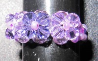 anillo tres flores violeta y  tanzania 001